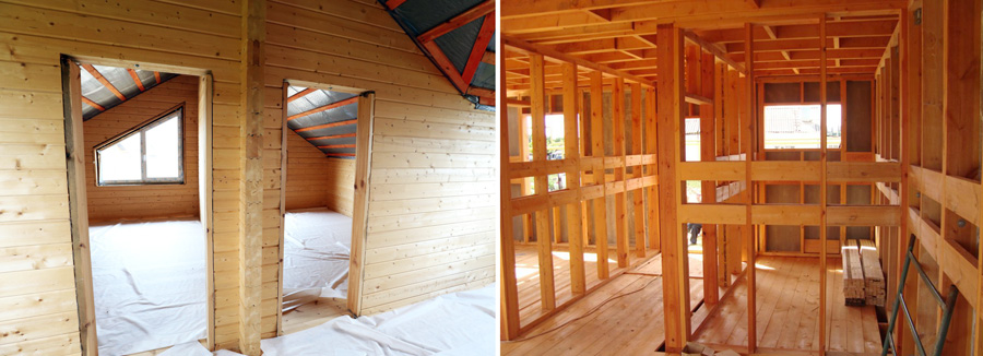 Kako napraviti particiju u drvenoj kući - Pregrade u drvenoj kući: mogućnosti izrade